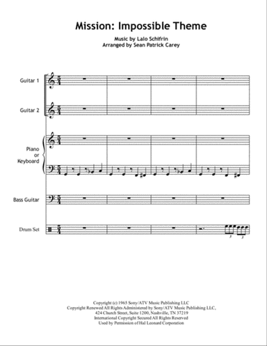 Mission: Impossible Theme from the Paramount Television Series MISSION: IMPOSSIBLE