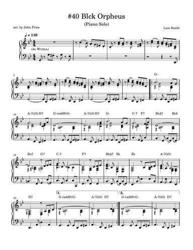 Sweet Happy Life (samba De Orpheo)