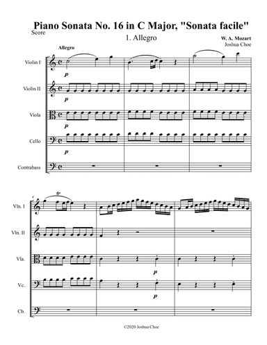 Sonata facile, Movement 1