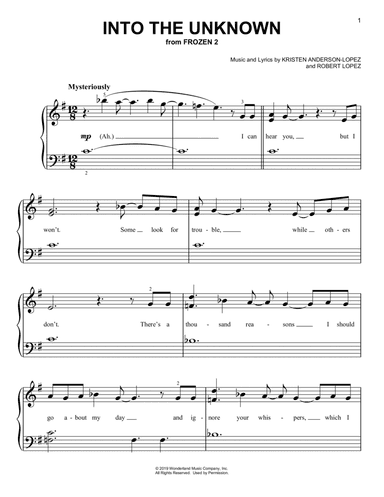 Into The Unknown (from Frozen 2)