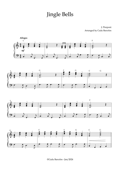 Jingle bells (Intermediate) 3 Chords