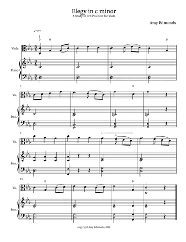 Elegy in c minor