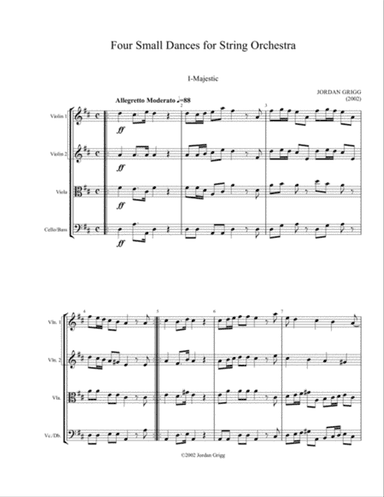 Four Small Dances for String Orchestra