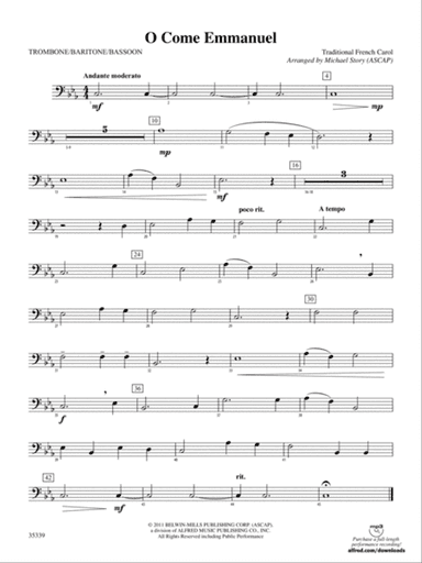 O Come Emmanuel: 1st Trombone