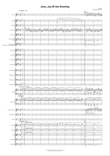 Jesu, Joy Of Our Desiring 2 Soprano Voices and Big Band with optional Strings