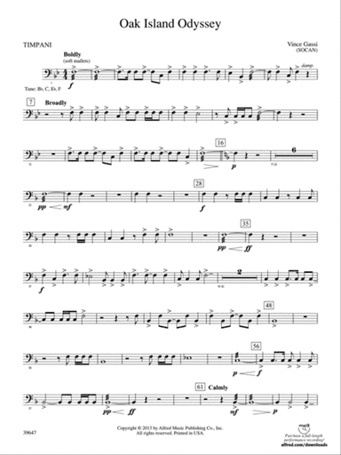 Oak Island Odyssey: Timpani