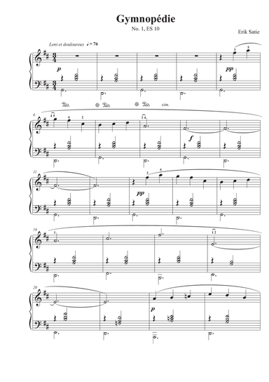 Gymnopedie No. 1 - Erik Satie
