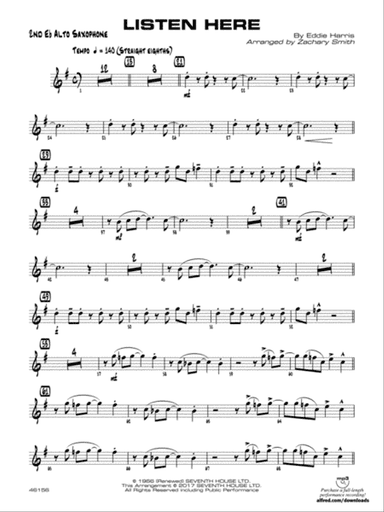 Listen Here: 2nd E-flat Alto Saxophone