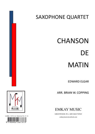 CHANSON DE MATIN – SAXOPHONE QUARTET