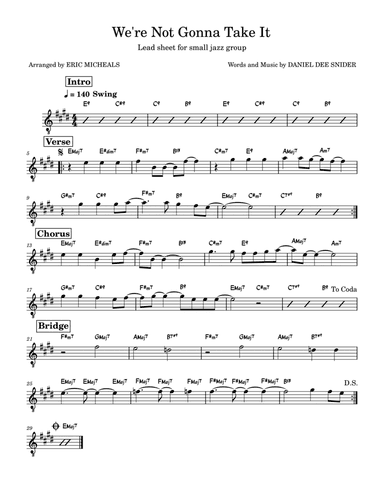 We're Not Gonna Take It