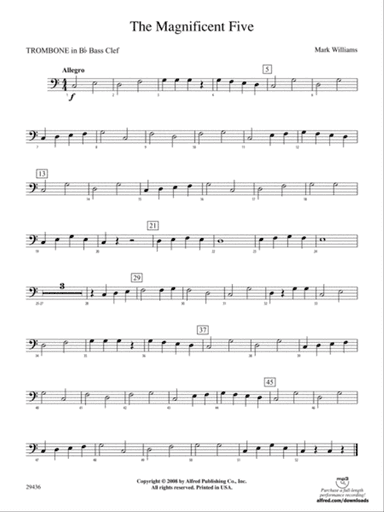 The Magnificent Five: (wp) 1st B-flat Trombone B.C.