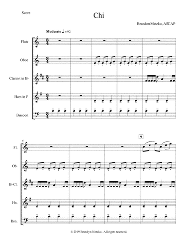 Chi for Woodwind Quintet