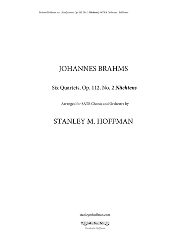 Six Quartets: 2. Nächtens