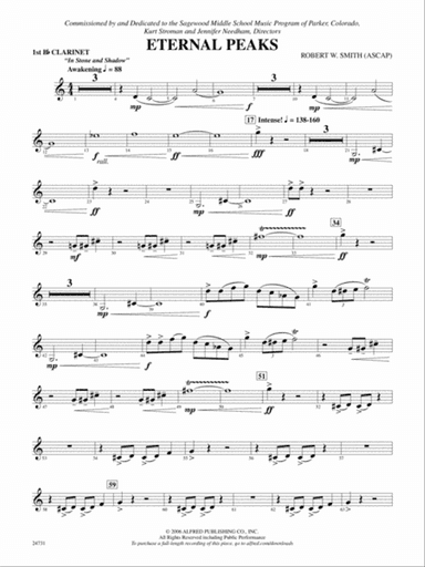 Eternal Peaks: 1st B-flat Clarinet