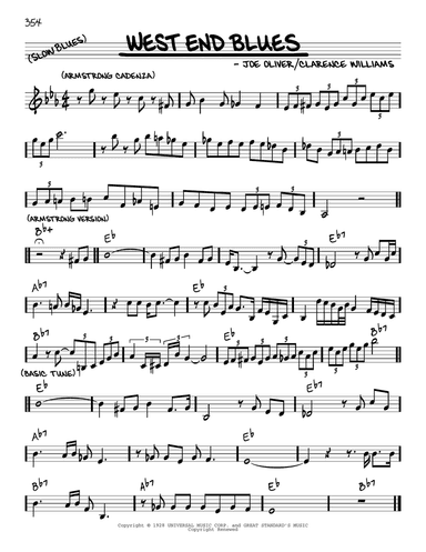 West End Blues (arr. Robert Rawlins)