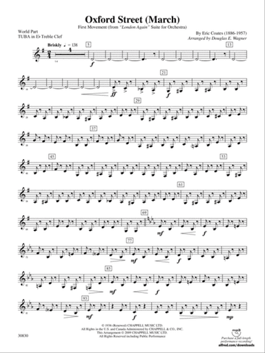 Oxford Street (March): (wp) E-flat Tuba T.C.