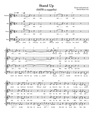 Stand Up - SATB a cappella