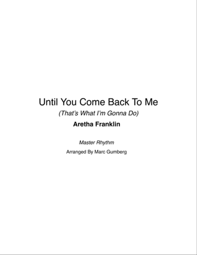 Until You Come Back To Me (that's What I'm Gonna Do)