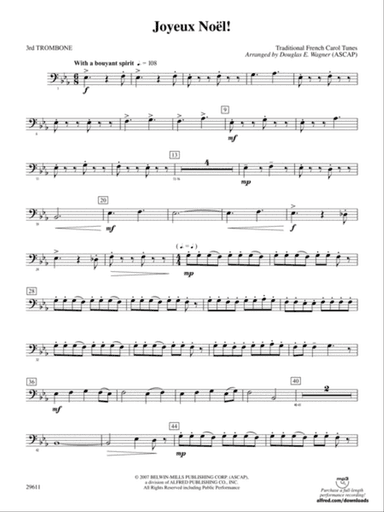 Joyeux Noƫl!: 3rd Trombone