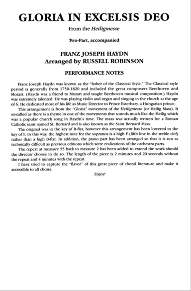 Gloria In Excelsis Deo