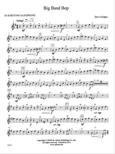 Big Band Bop: E-flat Baritone Saxophone