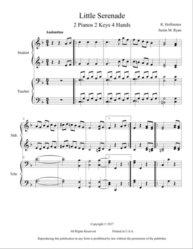 String Quartet No. 5 in F Major 2nd Movement "Little Serenade"