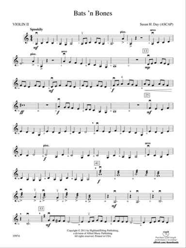 Bats 'n Bones: 2nd Violin