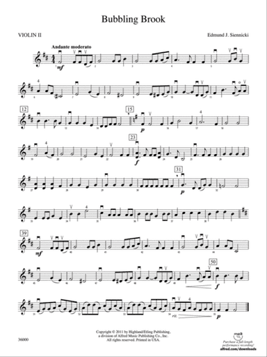 Bubbling Brook: 2nd Violin