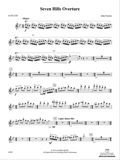 Seven Hills Overture: Flute