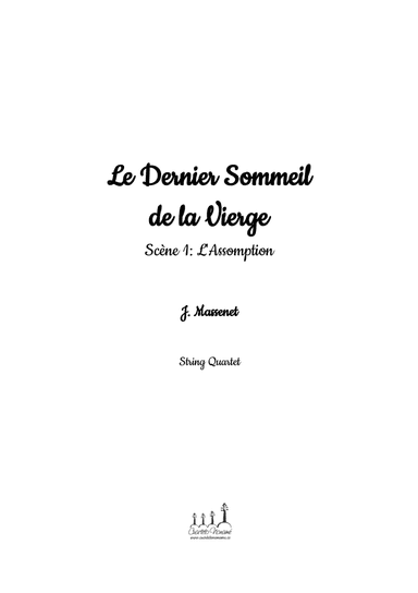 Le Dernier Sommeil de la Vierge - Scène 1: L'Assomption - Score Only