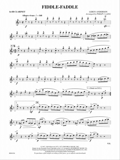 Fiddle-Faddle: 1st B-flat Clarinet