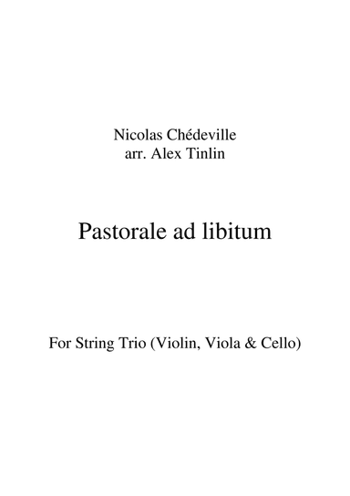 Pastorale ad libitum