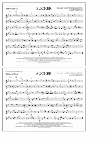 Sucker (arr. Tom Wallace) - Baritone Sax