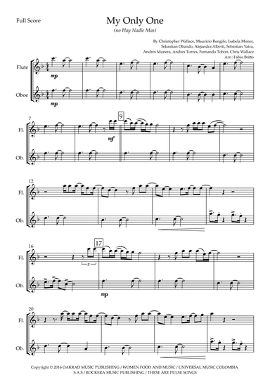 My Only One (no Hay Nadie Mas)