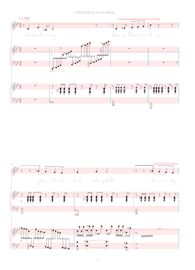Oceania (for 2 pianos)