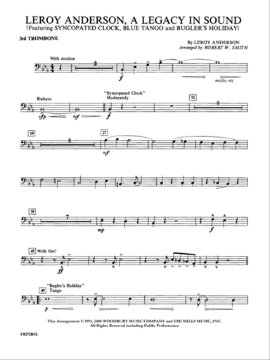 Leroy Anderson -- A Legacy in Sound: 3rd Trombone