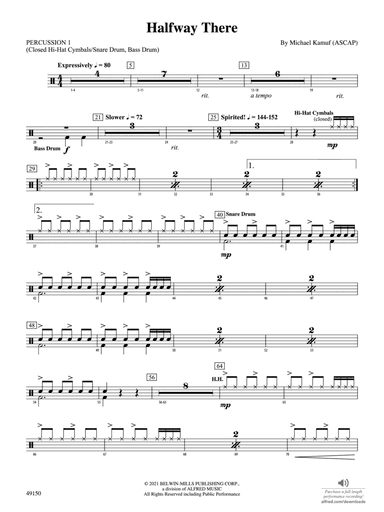 Halfway There: 1st Percussion