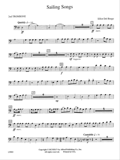 Sailing Songs: 2nd Trombone