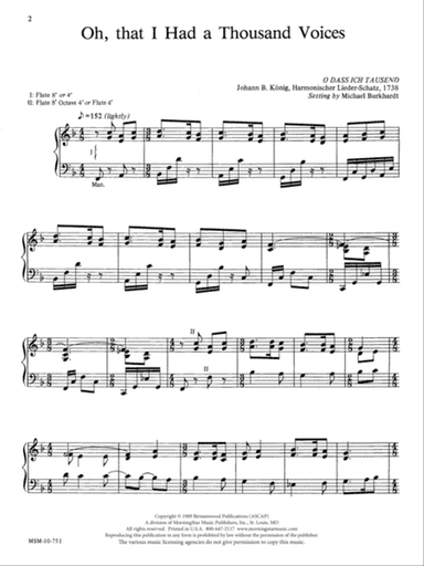 Oh, that I Had a Thousand Voices (Downloadable)