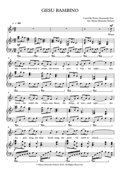 GESU BAMBINO Arr. Elyssa Hinrichs-Nelson