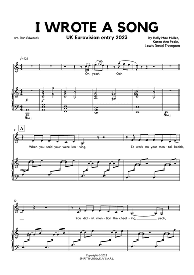 I Wrote A Song