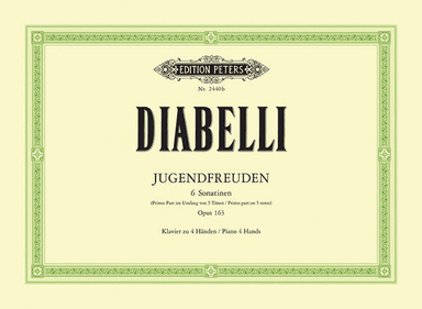Jugendfreuden -- 6 Sonatinas for Piano Duet Op. 163