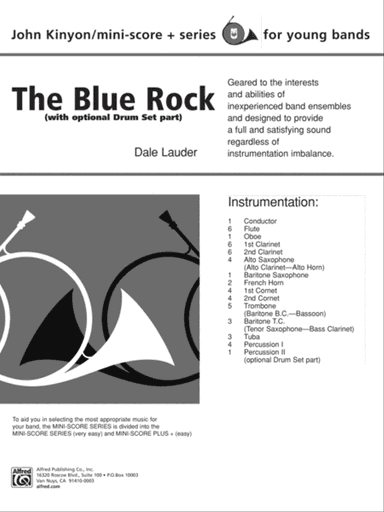 The Blue Rock (with optional Drum Set part): Score