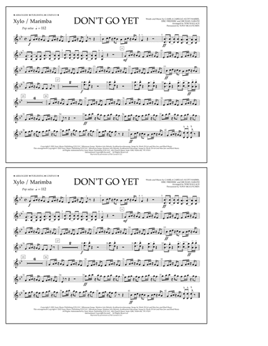 Don't Go Yet (arr. Tom Wallace) - Xylophone/Marimba