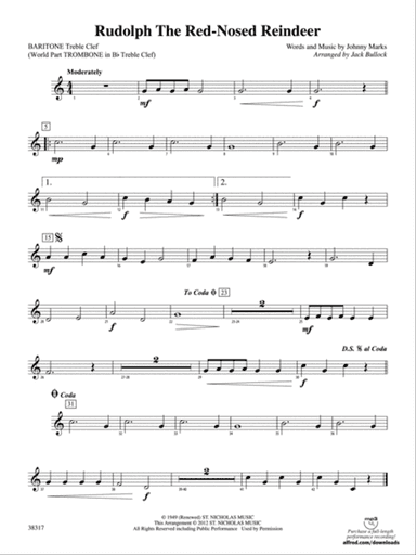 Rudolph the Red-Nosed Reindeer: Baritone T.C.