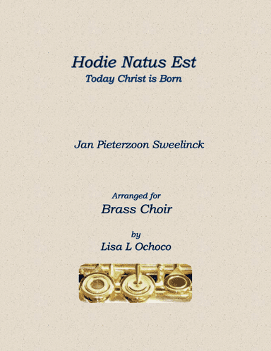 Hodie Christus Natus Est for Brass Choir