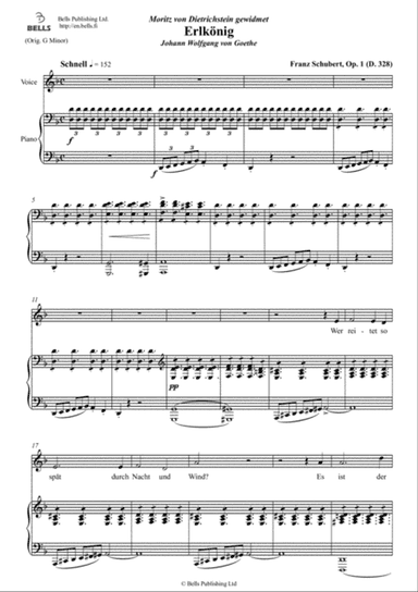 Erlkonig, Op. 1 (D. 328) (D minor)