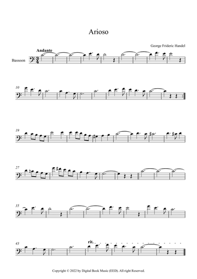 Arioso - George Frideric Handel (Bassoon)