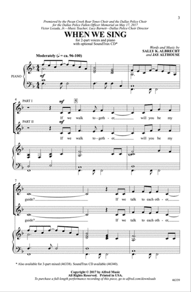 When We Sing