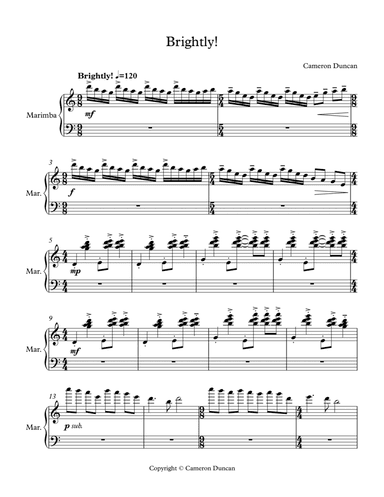 Brightly! (Marimba)